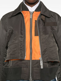 Sacai Women Cotton Blend Blouson Jacket