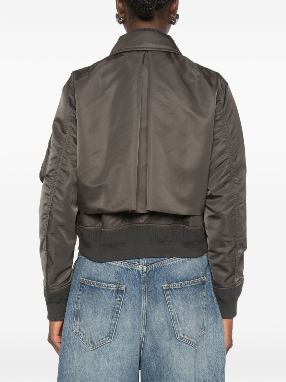 Sacai Women Cotton Blend Blouson Jacket