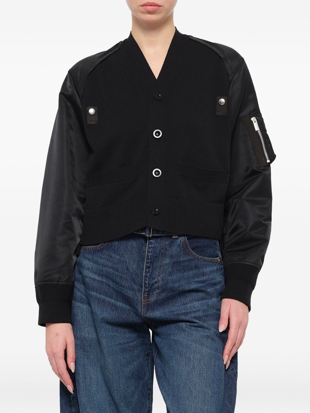 SACAI Sacai Women Cotton And Nylon Cardigan