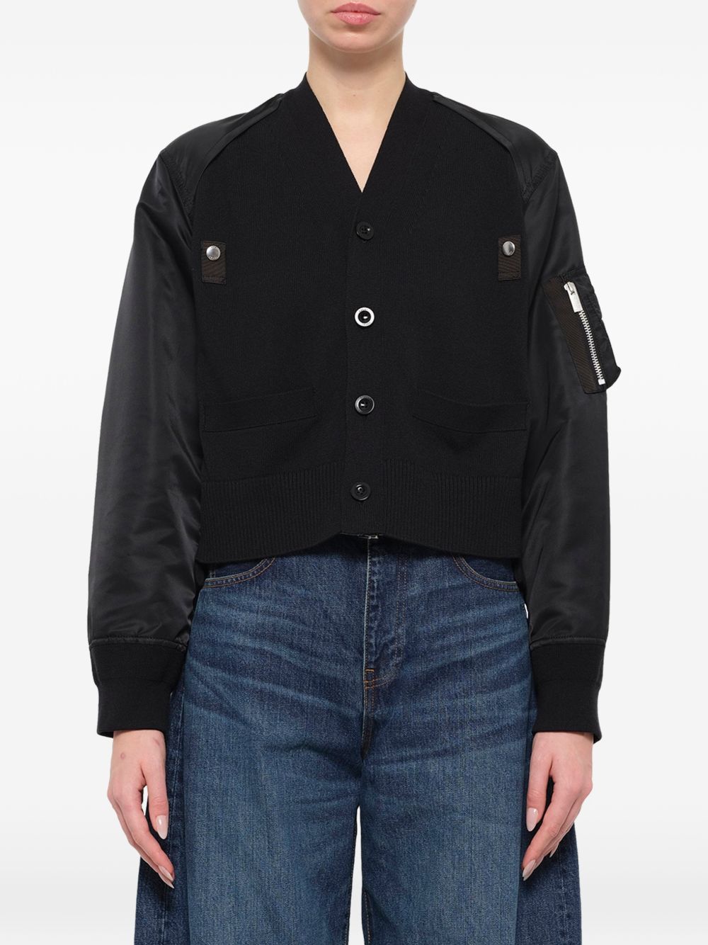 SACAI Sacai Women Cotton And Nylon Cardigan