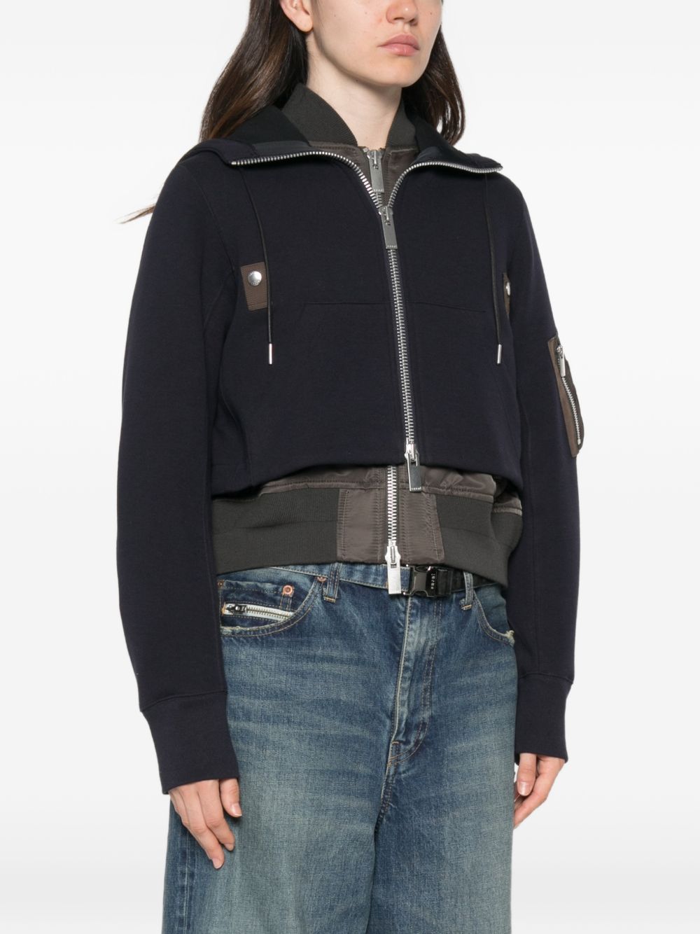Sacai Women Cotton Blend Hoodie