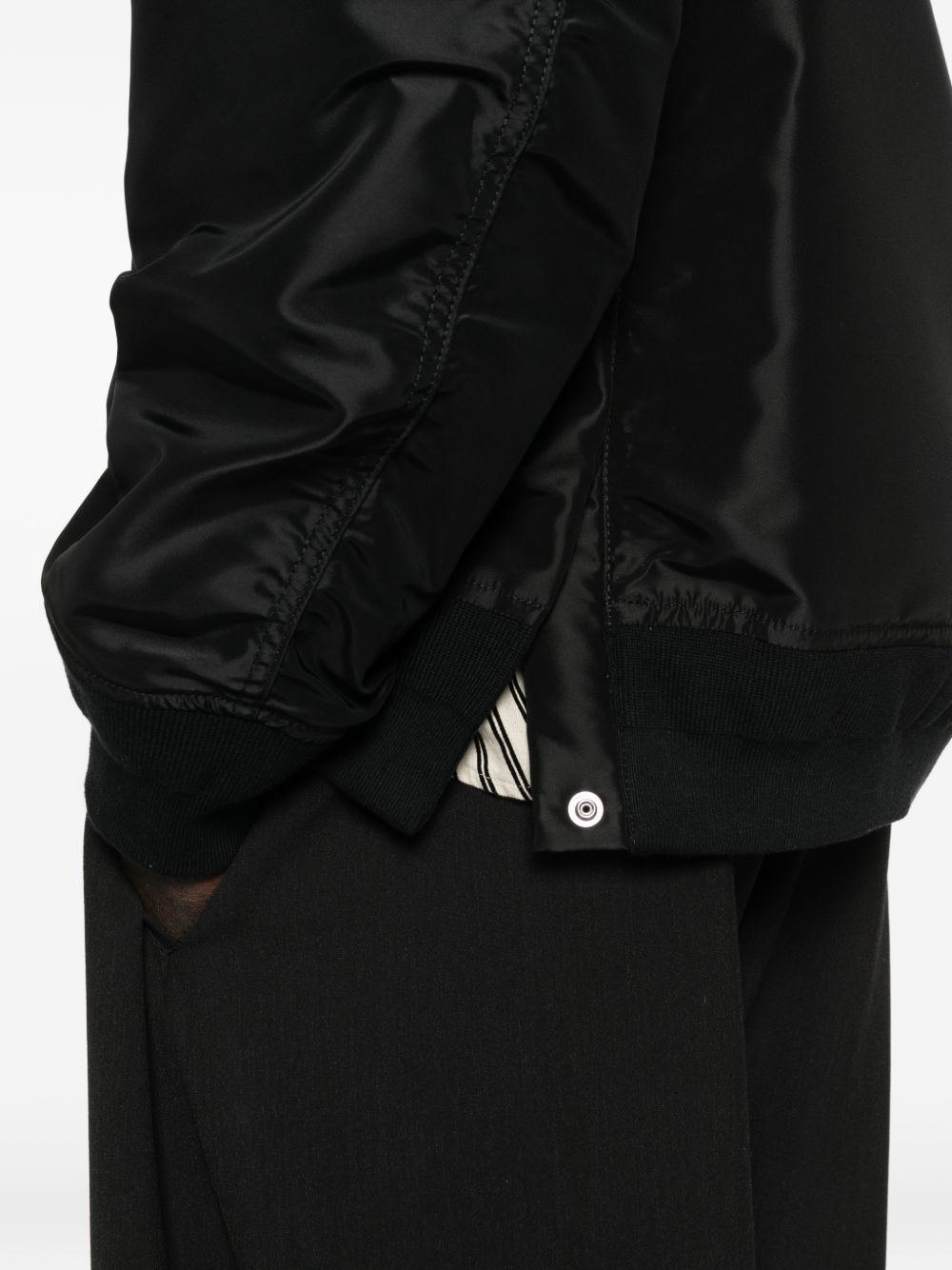 Sacai Men Nylon Bomber Jacket