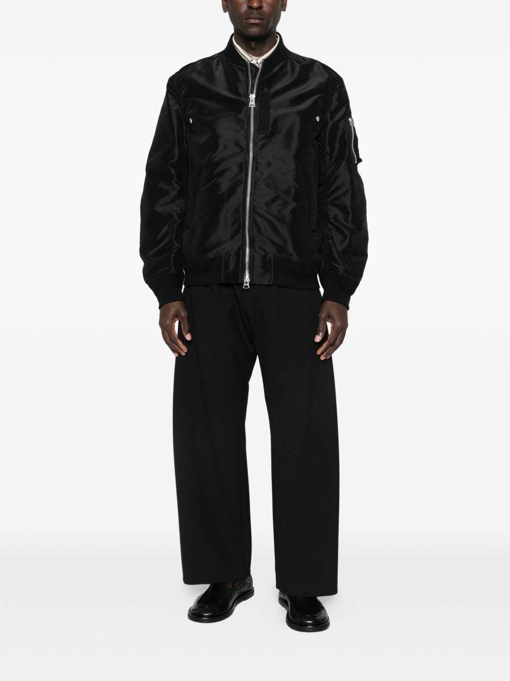 Sacai Men Nylon Bomber Jacket