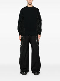 Sacai Men Nylon And Cotton Sweater