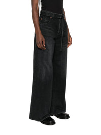 Sacai Women Wide-Leg Denim Jeans