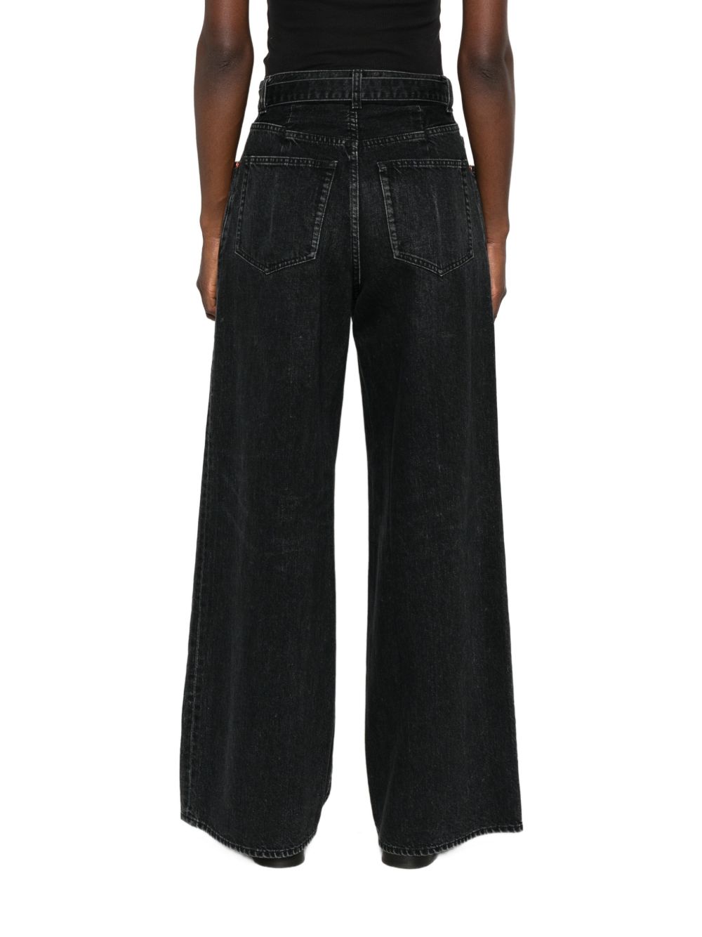 Sacai Women Wide-Leg Denim Jeans