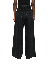 Sacai Women Wide-Leg Denim Jeans