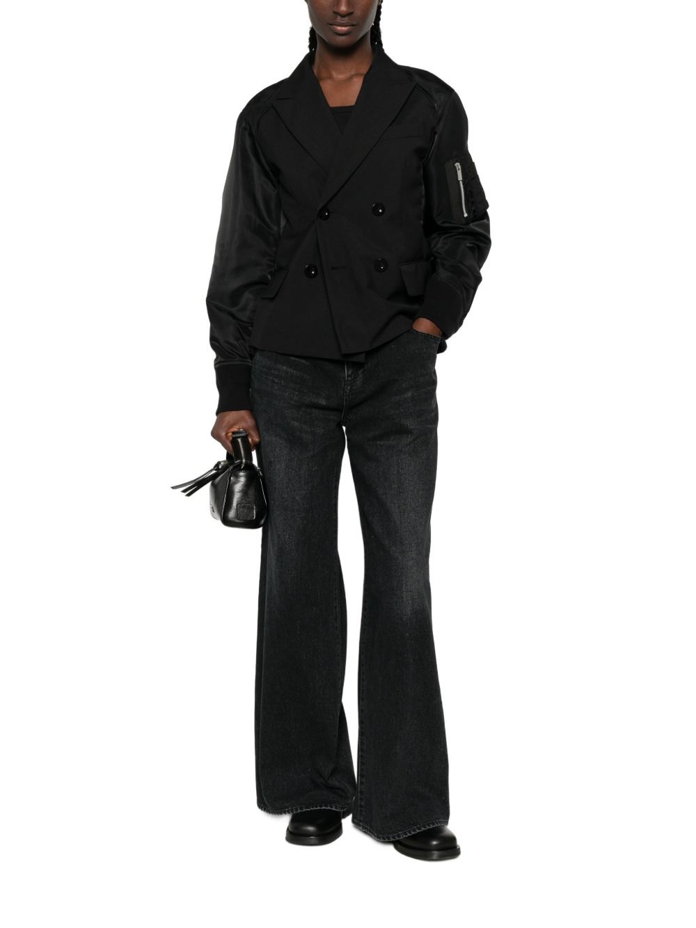 Sacai Women Wide-Leg Denim Jeans
