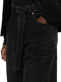 Sacai Women Wide-Leg Denim Jeans