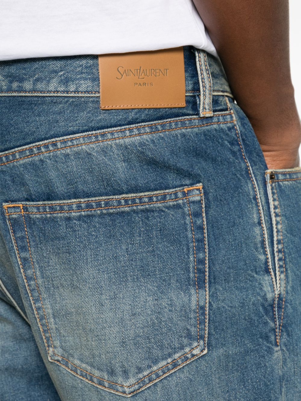 Saint Laurent Men Straight Denim Jeans