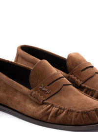 SAINT LAURENT Saint Laurent Men Laurent Suede Leather Loafers