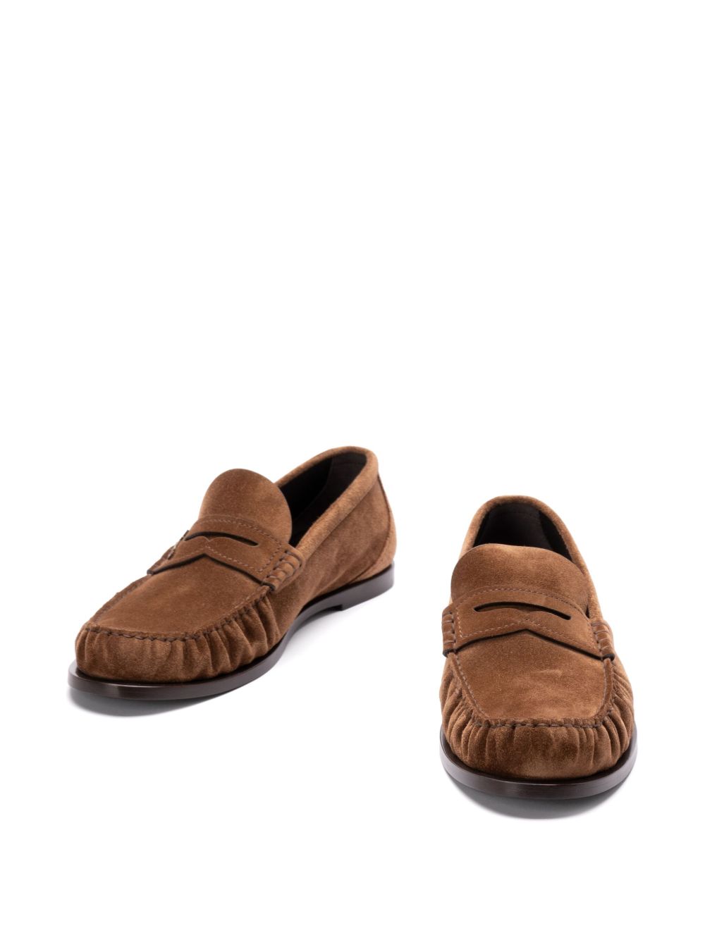 SAINT LAURENT Saint Laurent Men Laurent Suede Leather Loafers