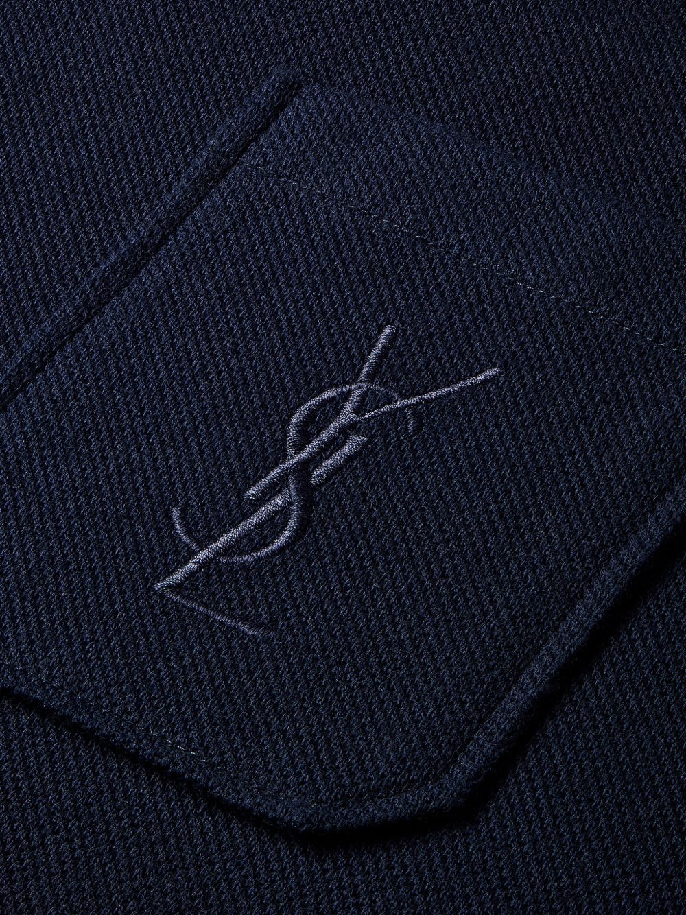 Saint Laurent Men Cotton Polo Shirt