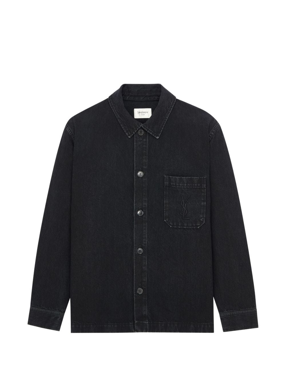 Saint Laurent Men Denim Cotton Overshirt