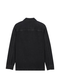 Saint Laurent Men Denim Cotton Overshirt