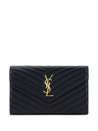 SAINT LAURENT Saint Laurent Women Cassandre Leather Wallet On Chain