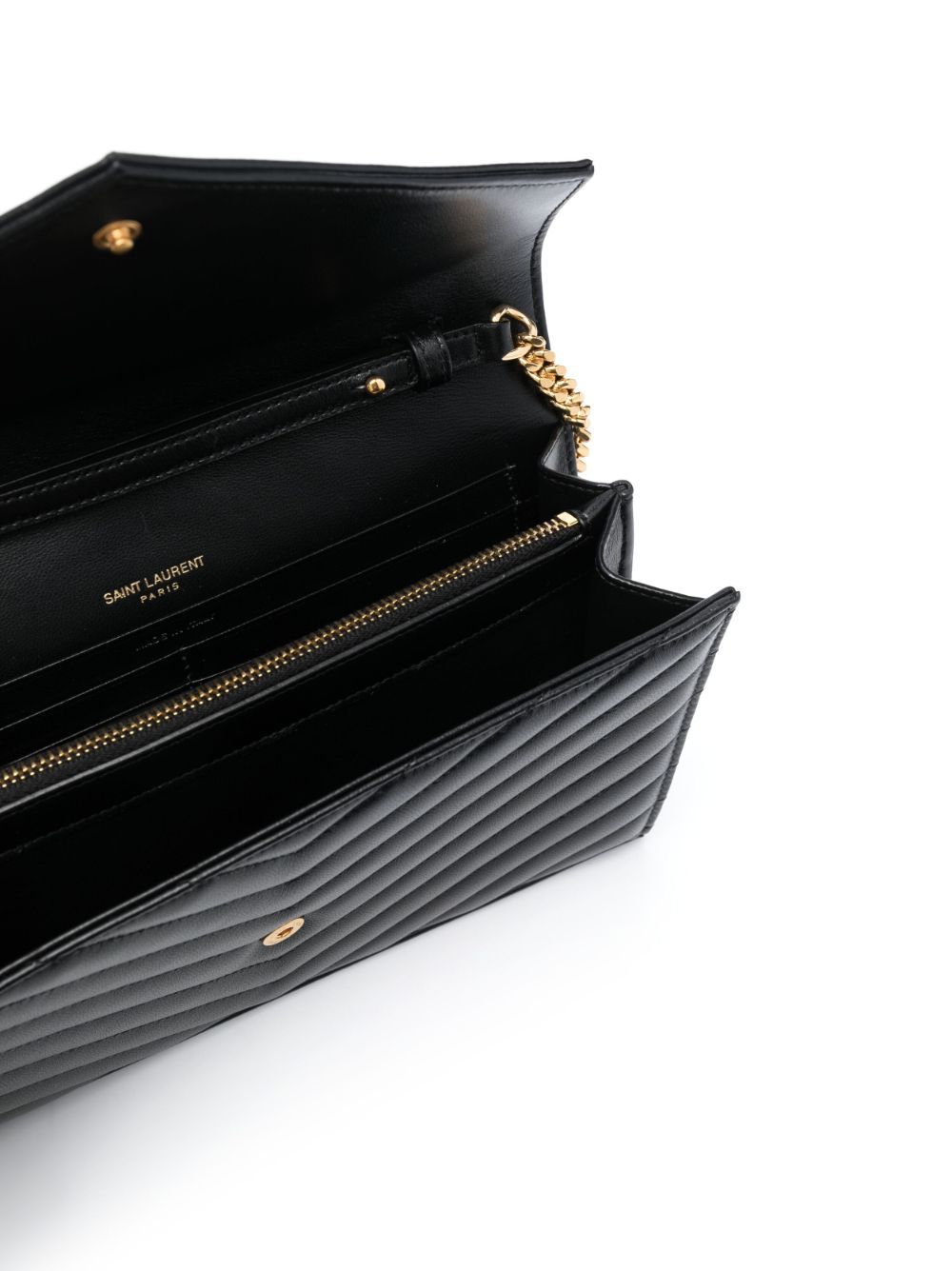 SAINT LAURENT Saint Laurent Women Cassandre Leather Wallet On Chain