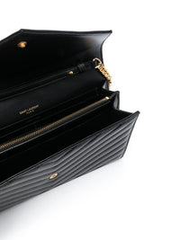 SAINT LAURENT Saint Laurent Women Cassandre Leather Wallet On Chain