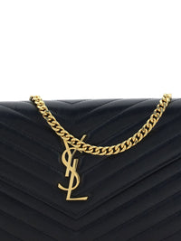 SAINT LAURENT Saint Laurent Women Cassandre Leather Wallet On Chain