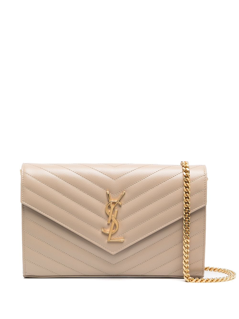 SAINT LAURENT Saint Laurent Women Cassandre Leather Wallet On Chain