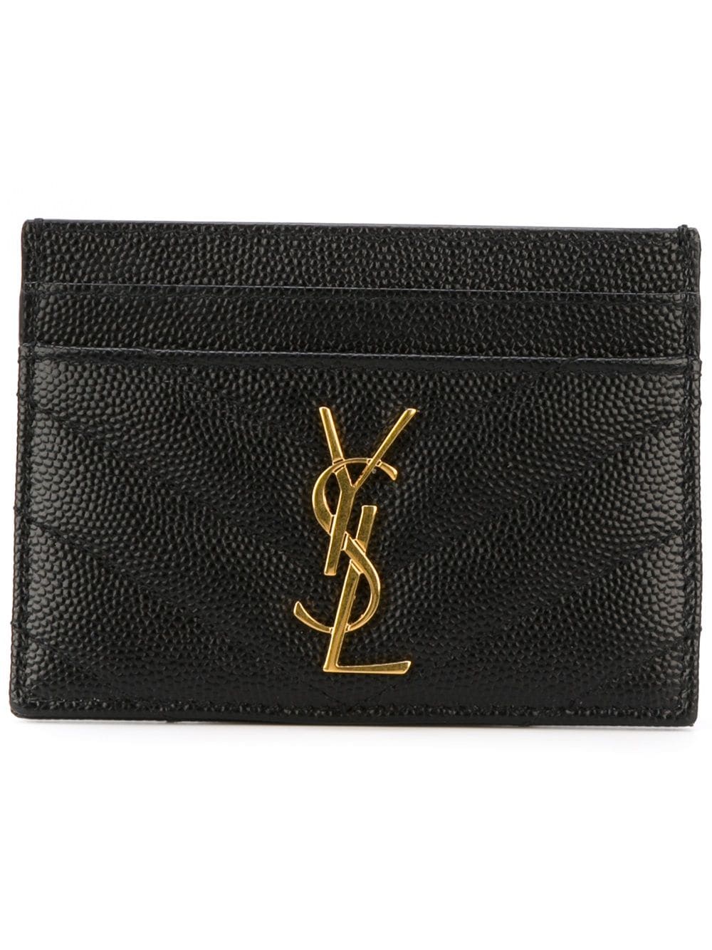 SAINT LAURENT Saint Laurent Women Cassandre Leather Card Case
