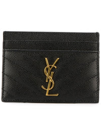 SAINT LAURENT Saint Laurent Women Cassandre Leather Card Case