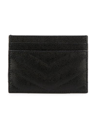 SAINT LAURENT Saint Laurent Women Cassandre Leather Card Case