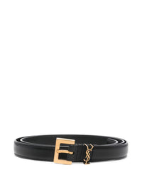 SAINT LAURENT Saint Laurent Women Cassandre Leather Belt