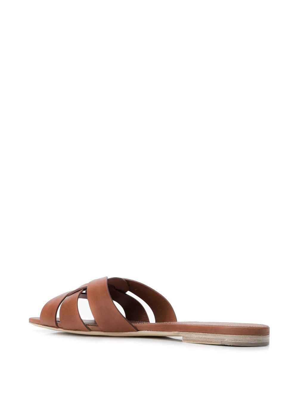 Saint Laurent Women Tribute Nu Pieds Leather Flat Sandals