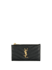 SAINT LAURENT Saint Laurent Women Cassandre Leather Card Case