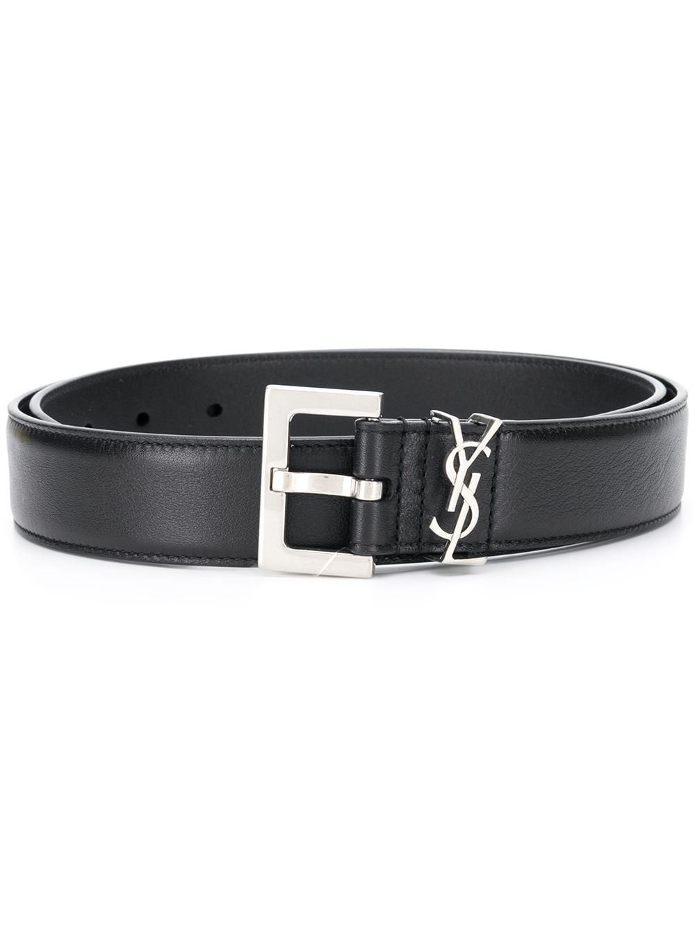Saint Laurent Women Cassandre Leather Belt