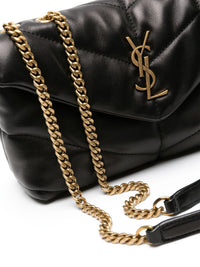 Saint Laurent Women Puffer Toy Mini Leather Shoulder Bag