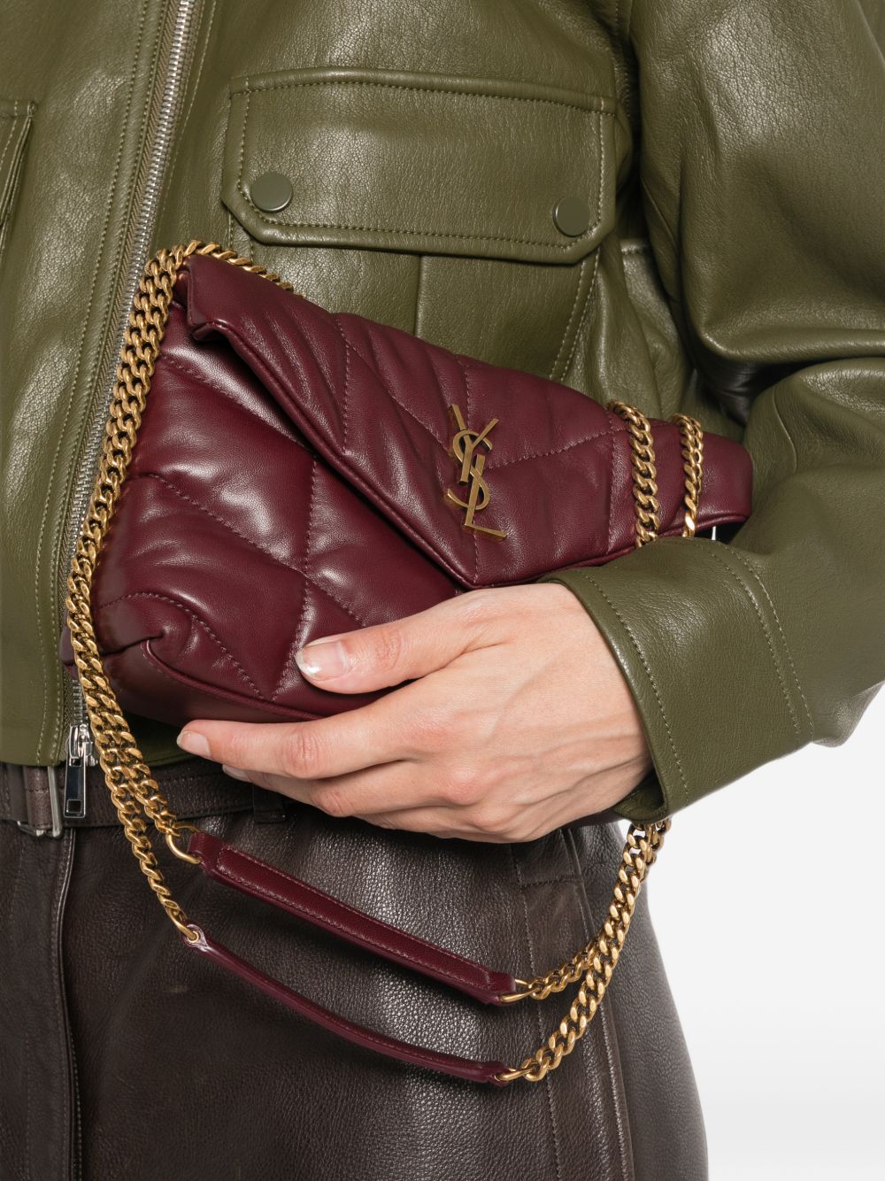 SAINT LAURENT Saint Laurent Women Puffer Toy Mini Leather Shoulder Bag