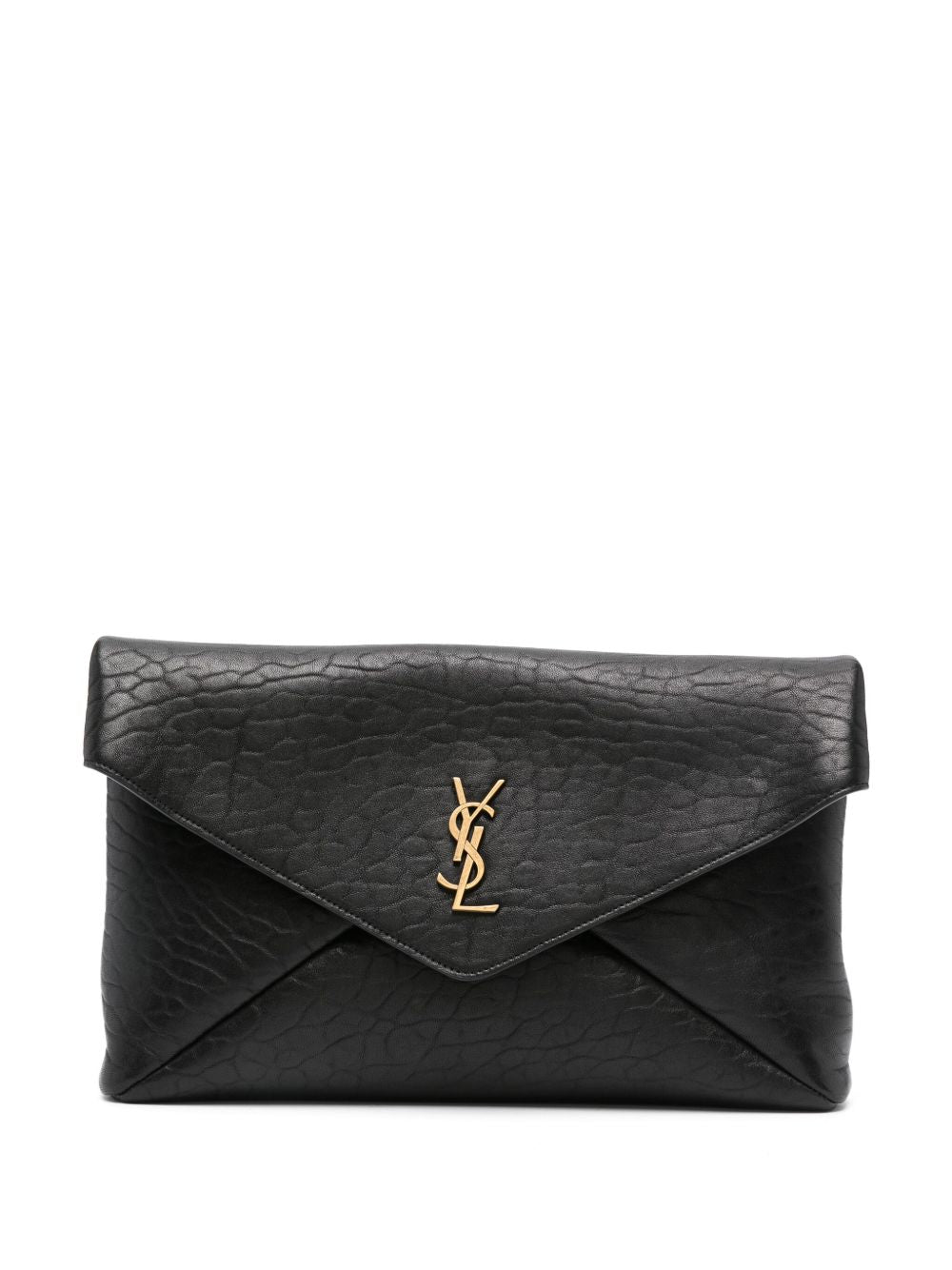 Saint Laurent Women Envelope Cassandre Large Leather Clutch