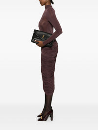 Saint Laurent Women Envelope Cassandre Large Leather Clutch