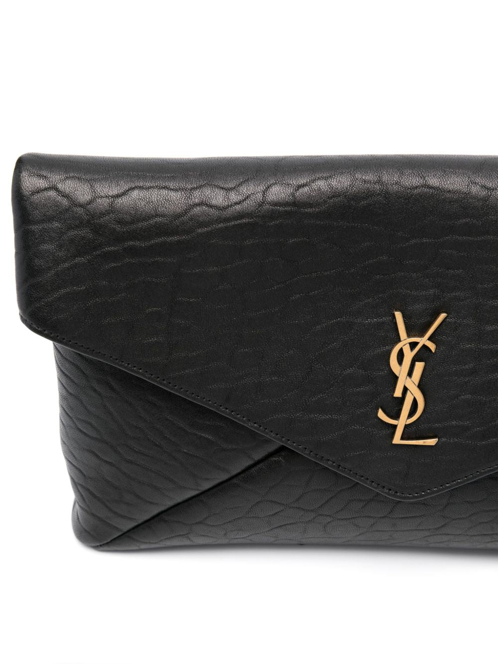 Saint Laurent Women Envelope Cassandre Large Leather Clutch