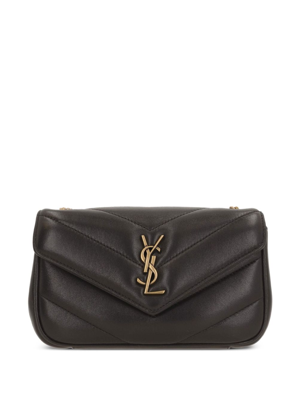 Saint Laurent Women Loulou Mini Leather Crossbody Bag