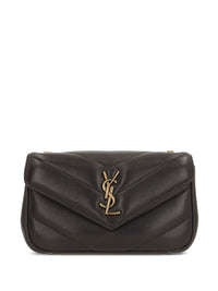 Saint Laurent Women Loulou Mini Leather Crossbody Bag