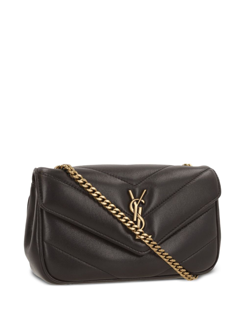 Saint Laurent Women Loulou Mini Leather Crossbody Bag