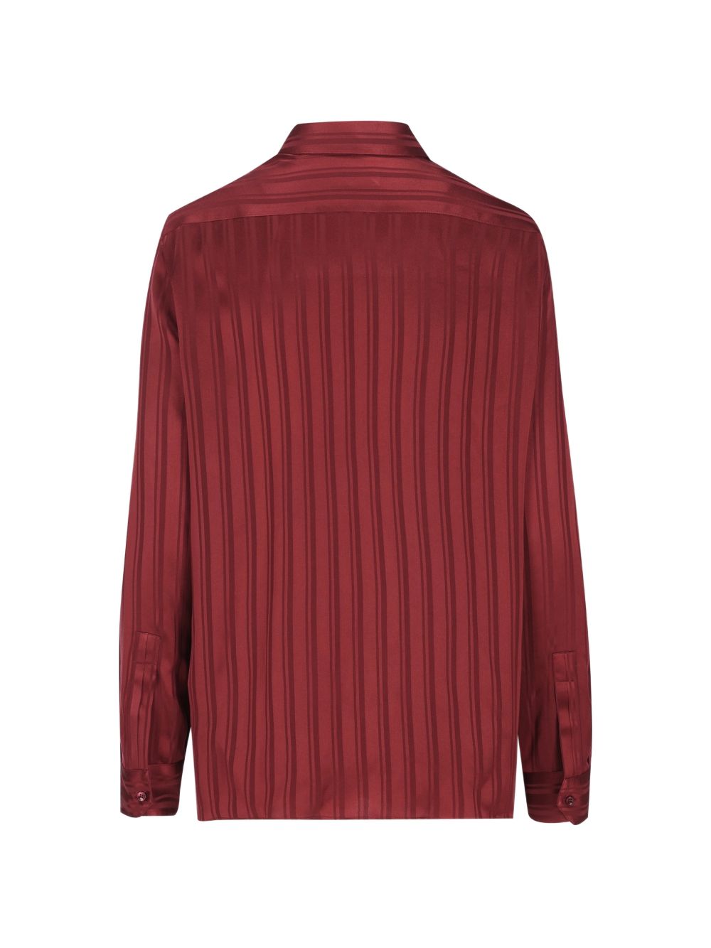 Saint Laurent Women Striped Silk Shirt