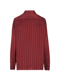 Saint Laurent Women Striped Silk Shirt