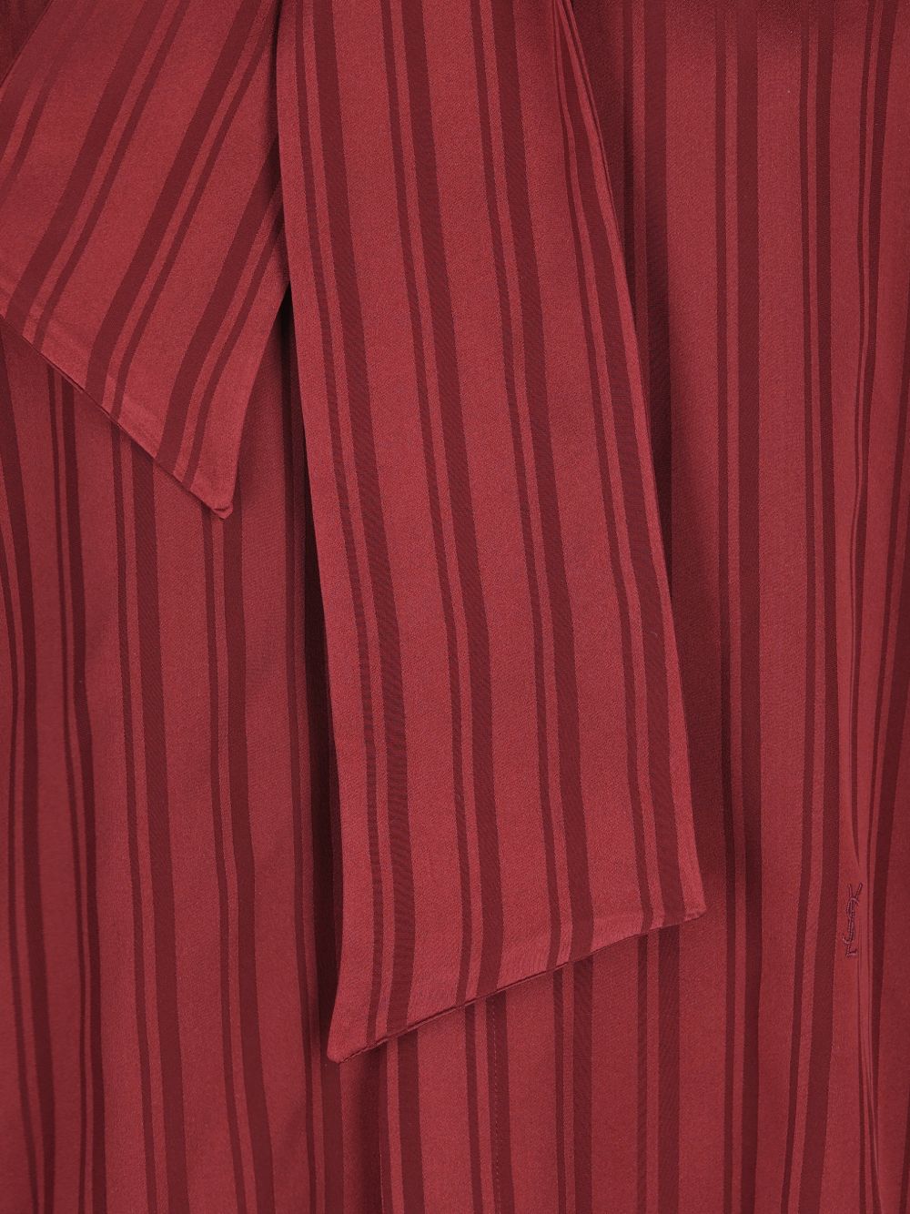 Saint Laurent Women Striped Silk Shirt
