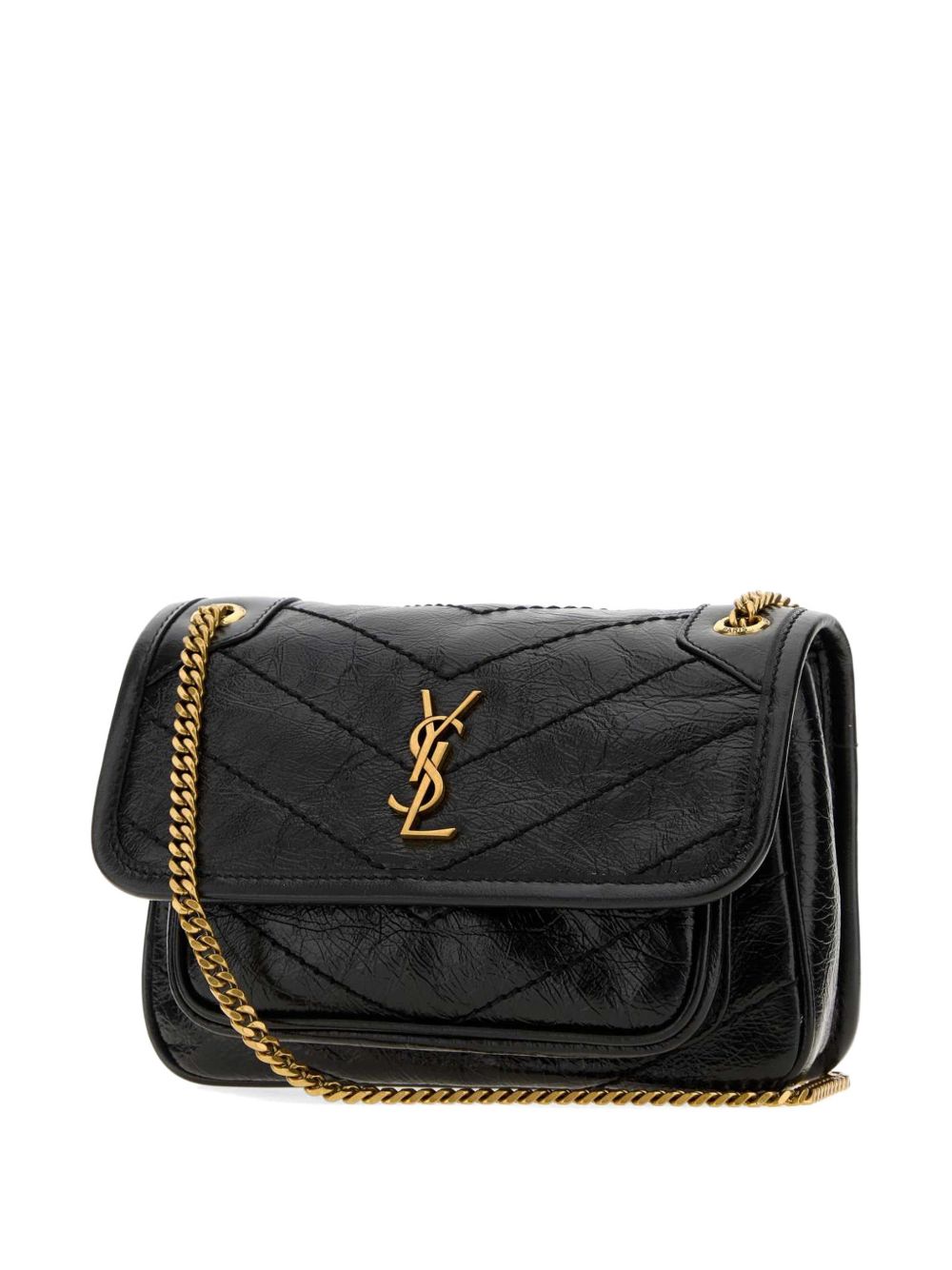 Saint Laurent Women Niki Mini Leather Shoulder Bag