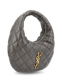 Saint Laurent Women Icarino Leather Hobo Bag