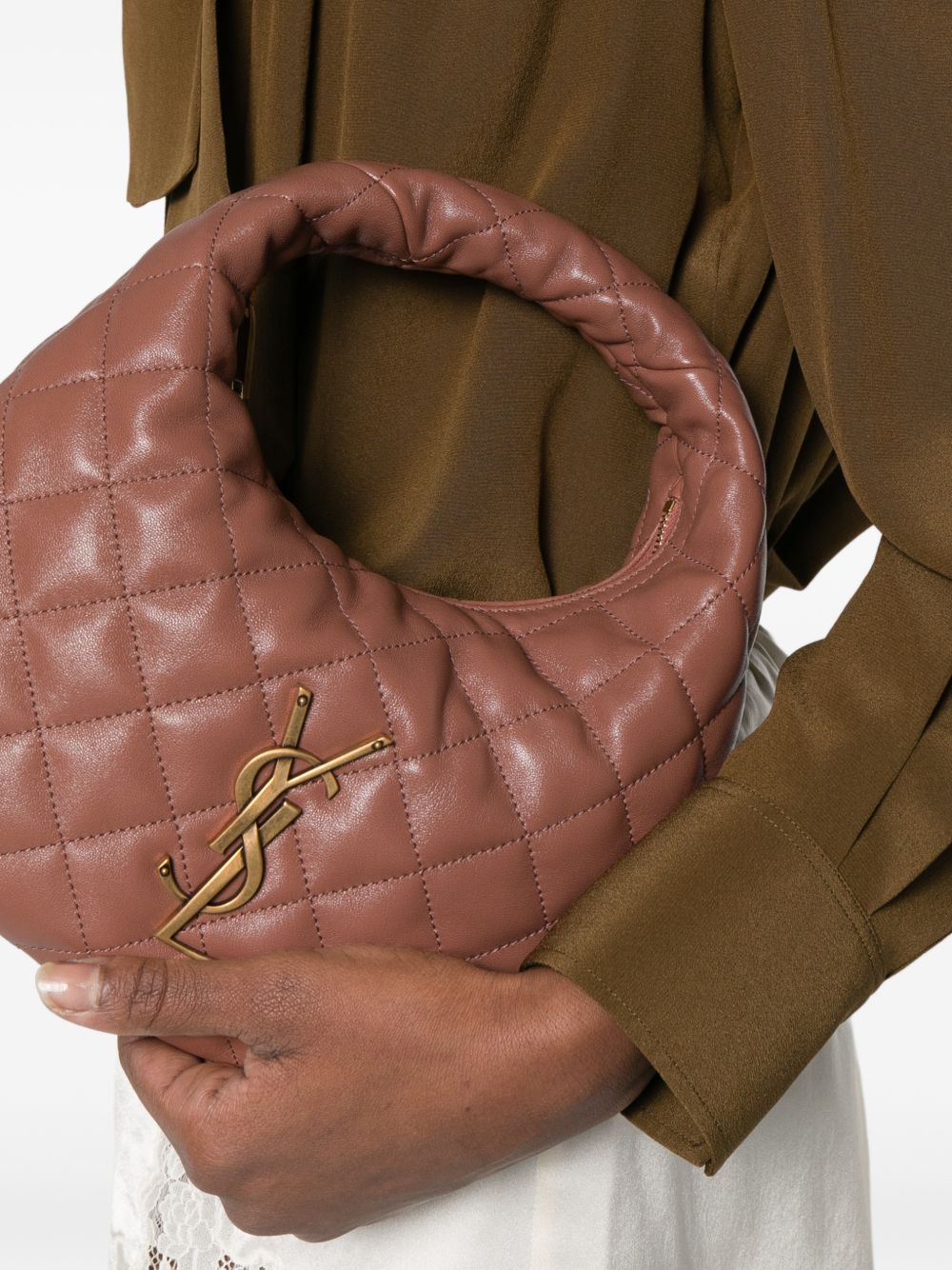 SAINT LAURENT Saint Laurent Women Icarino Leather Hobo Bag
