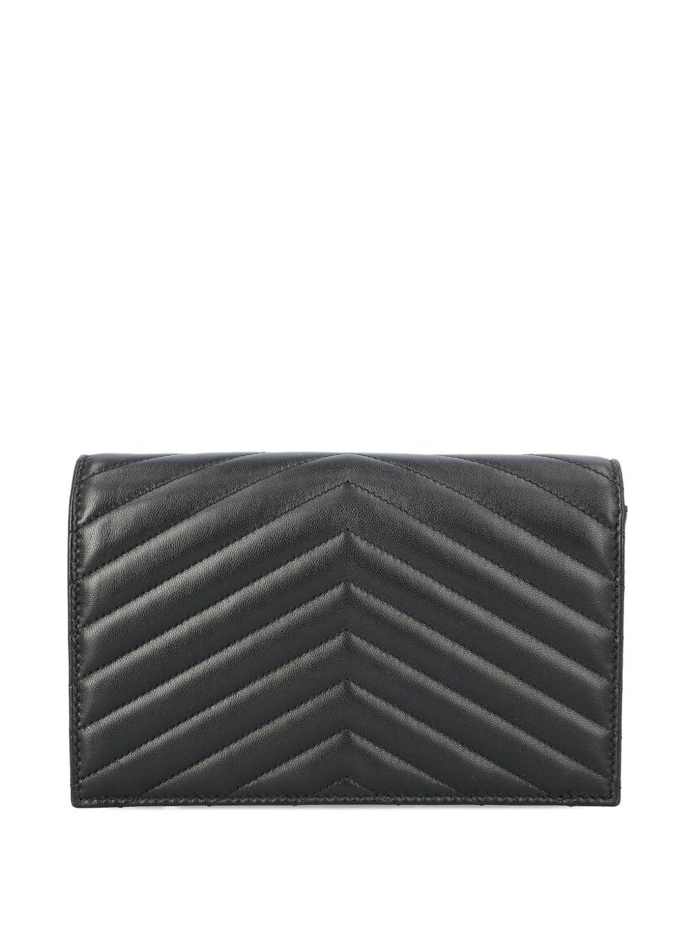 SAINT LAURENT Saint Laurent Women Envelope Cassandre Leather Wallet On Chain