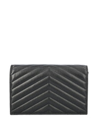 SAINT LAURENT Saint Laurent Women Envelope Cassandre Leather Wallet On Chain