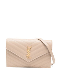 SAINT LAURENT Saint Laurent Women Envelope Cassandre Leather Wallet On Chain