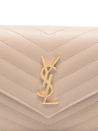 SAINT LAURENT Saint Laurent Women Envelope Cassandre Leather Wallet On Chain