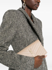 SAINT LAURENT Saint Laurent Women Envelope Cassandre Leather Wallet On Chain